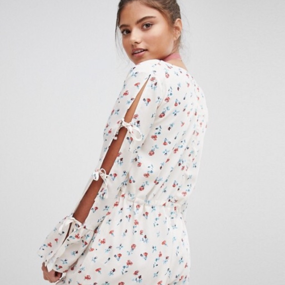 ASOS PrettyLittleThing long sleeve romper